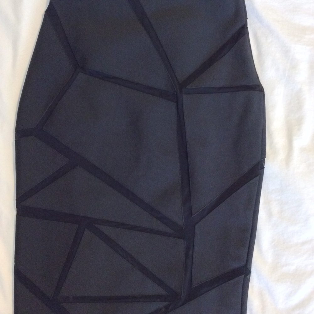 Black cut out pattern skirt
